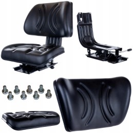 Reguliuojama sėdynė šakiniam krautuvui