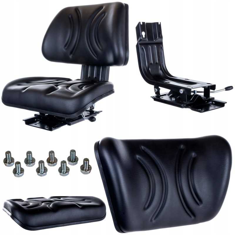 Reguliuojama sėdynė šakiniam krautuvui