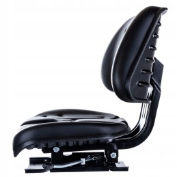 Reguliuojama sėdynė šakiniam krautuvui