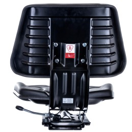 Reguliuojama sėdynė šakiniam krautuvui