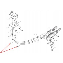 P5s43701101 stabdžių žarnelė