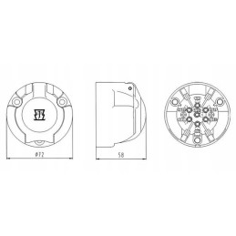 7 polių aliuminio lizdas 101028jae