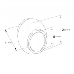 Viršutinis jungties rutulys, 2 kategorija 2 oe25 4 50x51mm