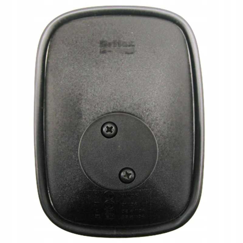 Universalus veidrodis 183x131 mm, rankena 10-22 mm