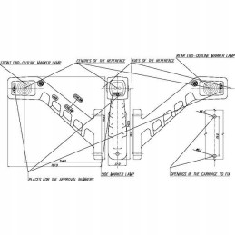 Halogeninis priekinis ir galinis gabaritinis ir gabaritinis žibintas