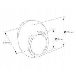 Viršutinė jungtis rutulinis katė 4 4 oe45 2 78x64mm