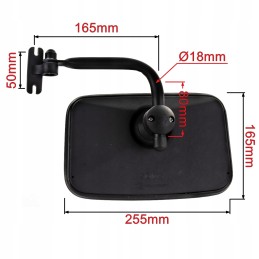 Veidrodis 230x140mm su rankena Ursus Zetor Fendt