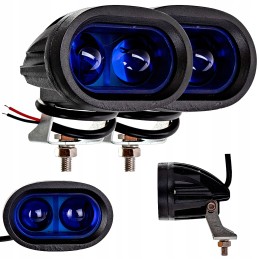 Purškimo darbinė lempa 16w, mėlyna, maža, 2 vnt