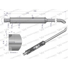 Duslintuvas 1590mm Ursus MF4 inox Warynski