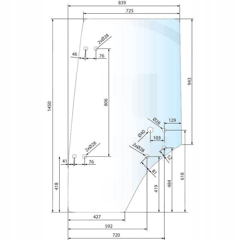 Langas Lamborghini traktoriui, tik kairiosioms durims