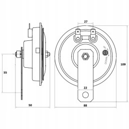 Automobilio garso signalas 12v