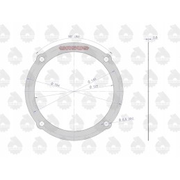 Galutinių pavaros tarpiklių rinkinys 50528020 50