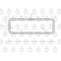 Galutinių pavaros tarpiklių rinkinys 50528020 50