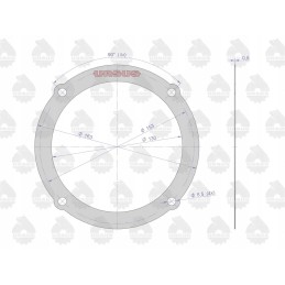 Galutinių pavaros tarpiklių rinkinys 50528020 50