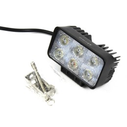 Darbinė lempa 6 LED halogeninė stačiakampė 18w 12 24v