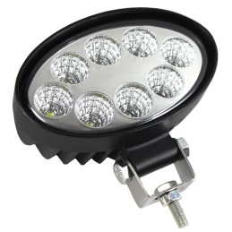 Darbinė lempa 8 LED ovali halogeninė 12 24v mega galia