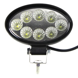 Darbinė lempa 8 LED ovali halogeninė 12 24v mega galia