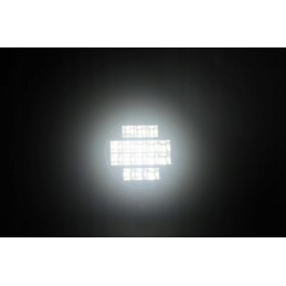 16x apvali LED darbinė lempa su jungikliu