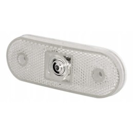 Stačiakampė LED markerinė lempa 12 24v skaidri
