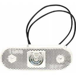 Stačiakampė LED markerinė lempa 12 24v skaidri