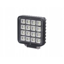 Darbinis šviestuvas 16x LED kvadratas su jungikliu