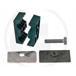 Dvigubas spaustukas hidrauliniam vamzdžiui OE22