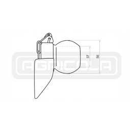 Apatinės svirties rutulys zk 56x37 cat2 3 hidrolideris