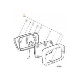 Įleidžiama darbo lempa jcb 3cx 4cx 700 31800