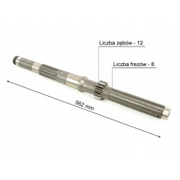 Velenas sukabina storą 562 mm Claas 631617 frezą