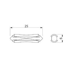 9vnt vamzdinis cilindrinis saugiklis 8a 16a 25a