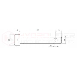 Centrinės jungties kaištis 46650271 hidrolideris