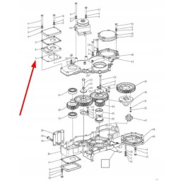490bt 16017 hidraulinio siurblio plokštės tarpiklis