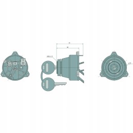 Uždegimo jungiklio korpusas deutz john deere uždegimo jungiklis