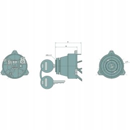 Uždegimo jungiklio korpusas deutz john deere uždegimo jungiklis