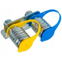 Plokštės komplektas su 2x M22 euro lizdo greitosiomis jungtimis