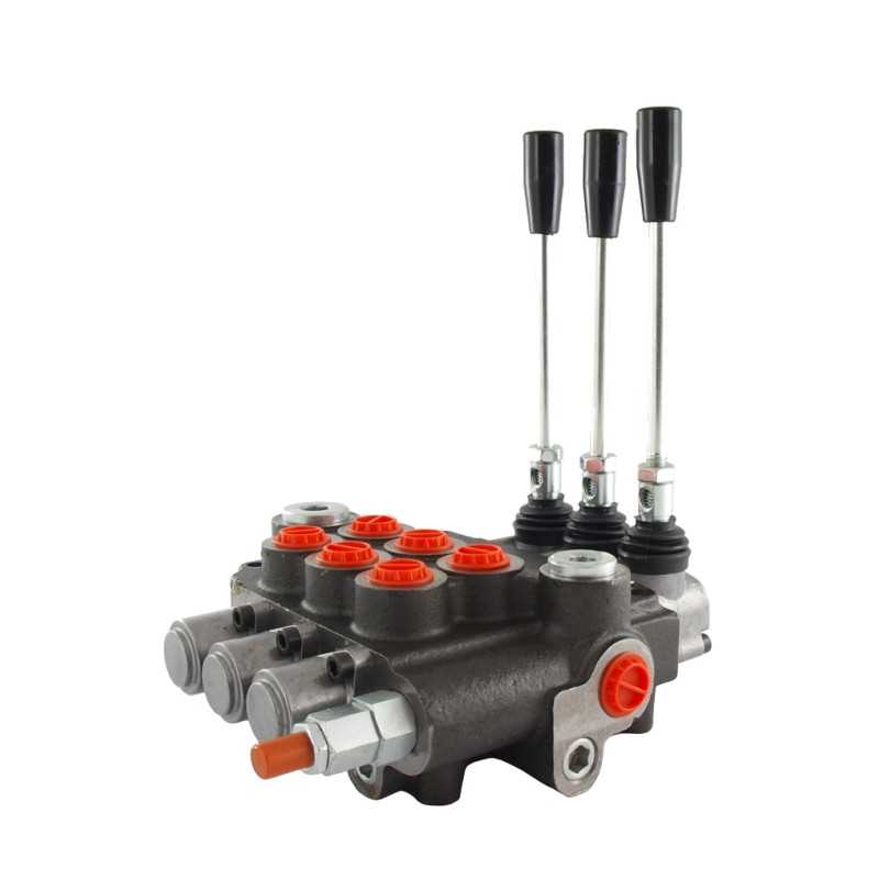 Trijų sekcijų hidraulinis skirstytuvas 3 40l