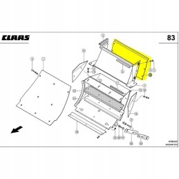 Galinė išmetimo sienelė Claas Jaguar 800 930 0788642