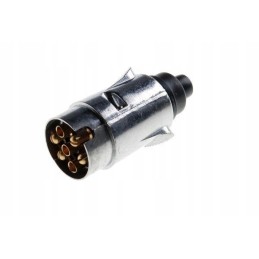 7 polių metalinis kištukas