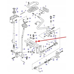 V626340 kardaninio veleno atjungimo svirtis