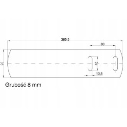 Kverneland Vulcan dešinės galinio purvasaugio juosta