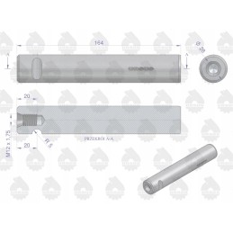 Atbulinės eigos ašis C 360 originalus Ursus