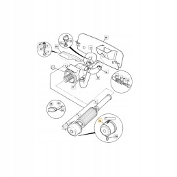 Filtro korpuso dangtis jcb 3cx 4cx perkins 32 92210