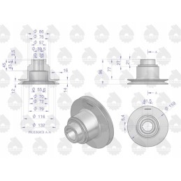 Alkūninio veleno skriemulys mf3 originalus ursus