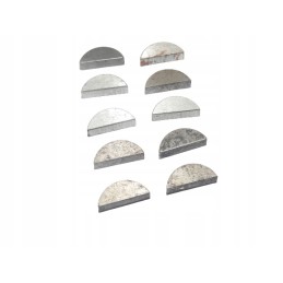 10x pleištas 5x7 5x18 6 mm užpakalinis griovelis, tvirtas prl