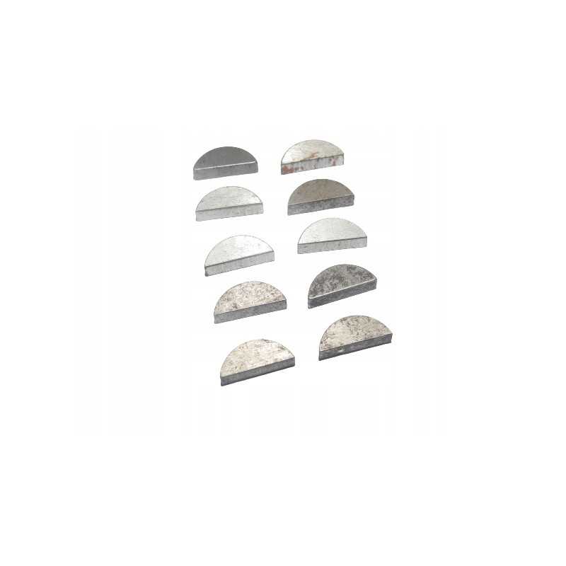 10x pleištas 5x7 5x18 6 mm užpakalinis griovelis, tvirtas prl