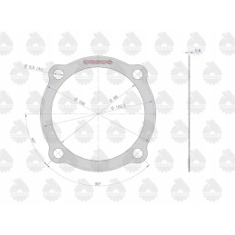 Galinio pavaros dangtelio tarpiklis krazelitas 0 8mm c 330