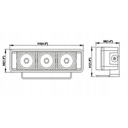 LED darbo lempa balta 12v 24v atspari medienai