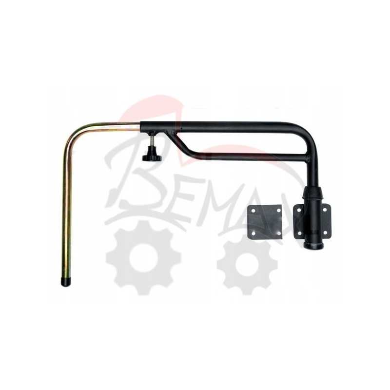 Reguliuojama veidrodžio atrama traktoriui 730