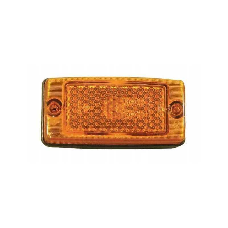 Markerinė lempa 5w stačiakampė 12 24v oranžinė