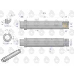 Pilnas tarpinis velenas C 360 originalus Ursus